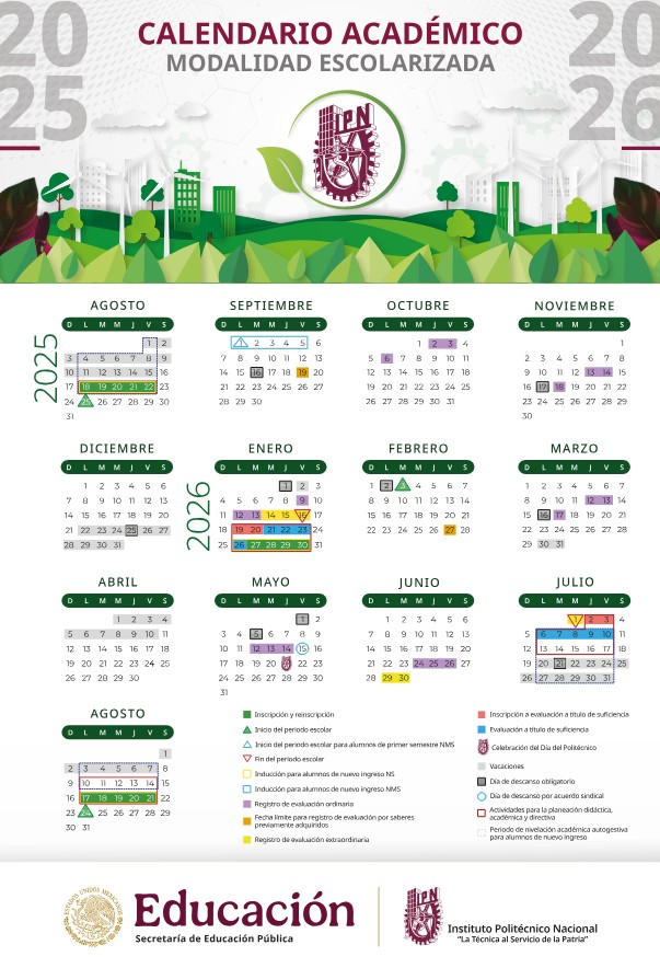 Calendario IPN 2024